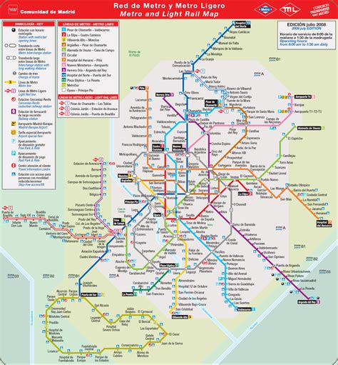 Madrid Subway Map - ToursMaps.com