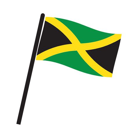 Jamaica flag design 46659059 Vector Art at Vecteezy