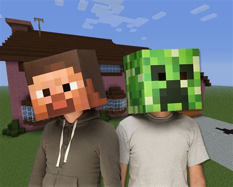 Minecraft Steve Head Costume