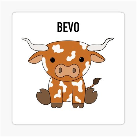 "BEVO" Sticker for Sale by Kiwi-Creates | Redbubble