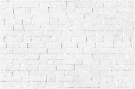 Free Photo | White brick wall textured background