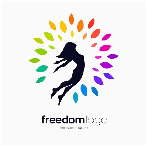 Premium Vector | Woman freedom logo design