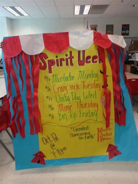 School Spirit Week Posters