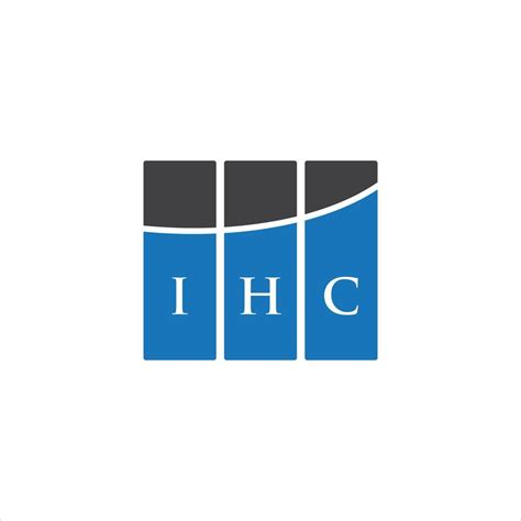 IHC letter logo design on WHITE background. IHC creative initials ...