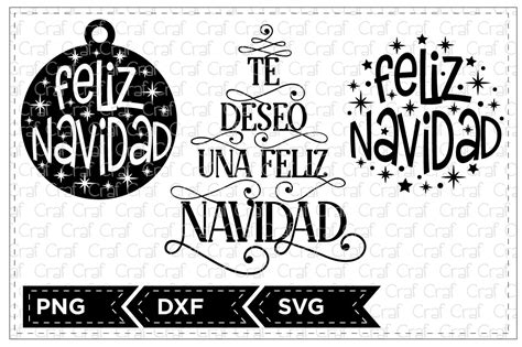 Feliz Navidad (177621) | Cut Files | Design Bundles