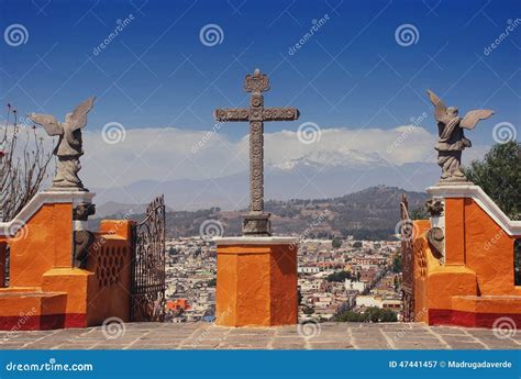 Cholula Pyramid Stock Photo - Image: 47441457