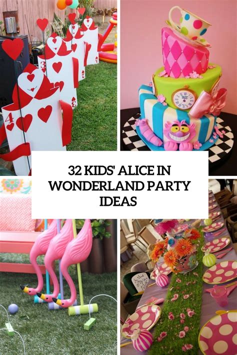 32 Kids' Alice In Wonderland Party Ideas - Shelterness