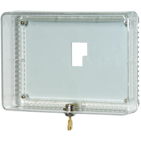 Honeywell 7-in x 9.75-in Plastic Lockable Rectangle Thermostat Cover at ...