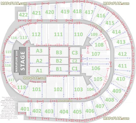 The O2 Arena London seating plan - Detailed seats rows and blocks ...