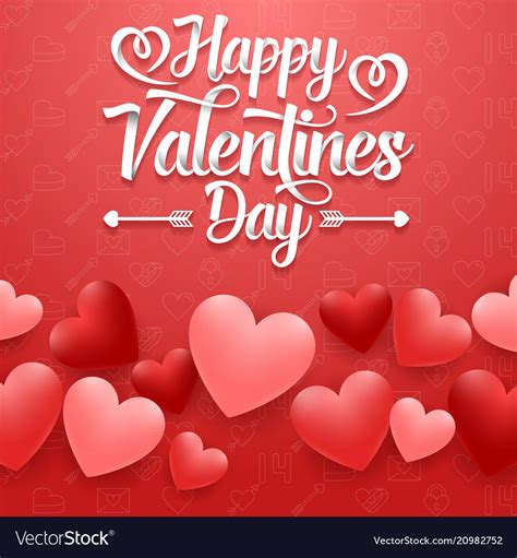 Valentines day greeting card Royalty Free Vector Image