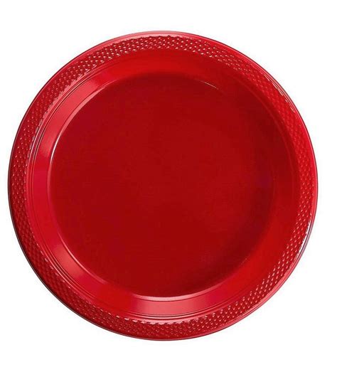 Exquisite 10" Disposable Plastic Plates - 50 Count Party Pack Plates ...