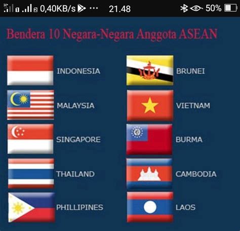 Macam Macam Gambar Bendera Negara Asean - IMAGESEE