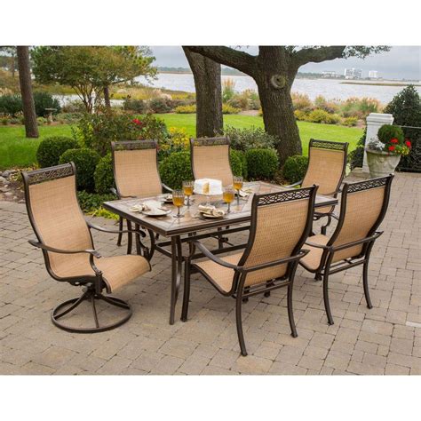 Hanover Monaco 7-Piece Outdoor Patio Dining Set-MONACO7PCSW - The Home ...