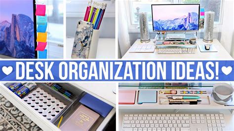 Desk Organization Ideas Cubicle