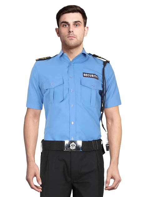 Buy DeeNA UNIFORMS Security Guard Uniform Shirt (Sky Blue) at Amazon.in