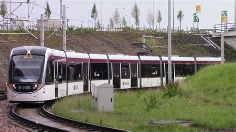 Edinburgh trams york place edinburgh airport drivers view