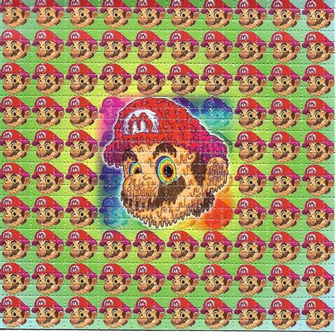 Melting Mario LSD Blotter Art Psychedelic Acid Free Paper | Etsy