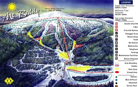 California Ski Maps | Mt Baldy Ski Resort Trail Map