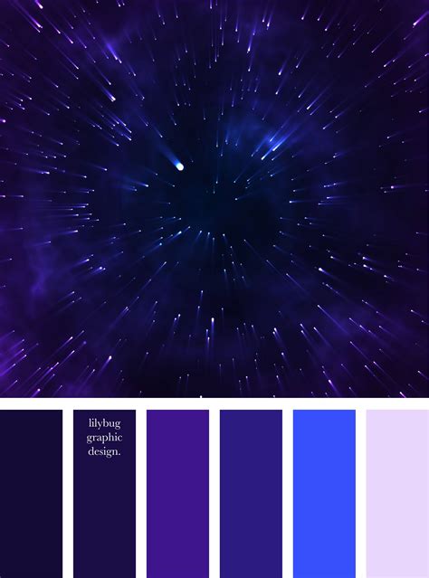 Purple Blue Galaxy Color Palette | Color palette design, Color palette ...