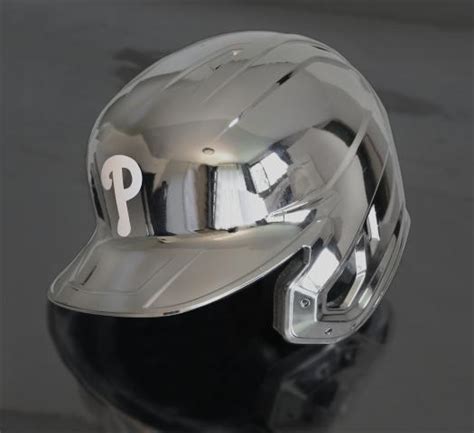 Phillies Chrome Authentic Rawlings Replica Batting Helmet - Big Time Bats