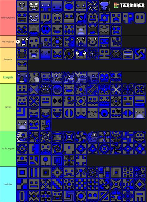 Geometry Dash Cube Icons (2.2 Included) Tier List (Community Rankings ...