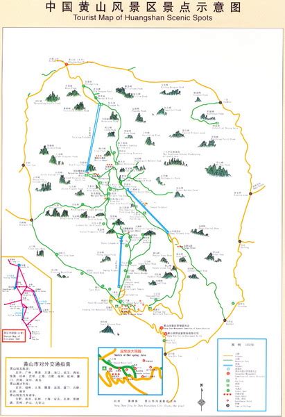 Huangshan Tourist Map - Huangshan China • mappery