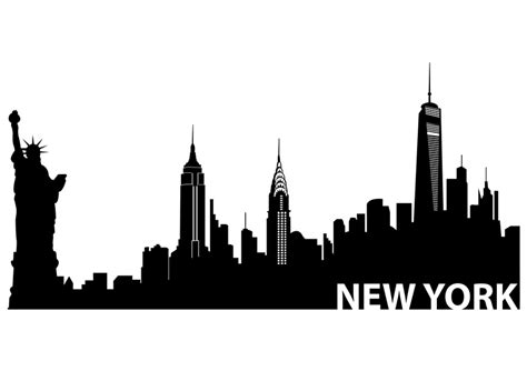 Free Manhattan Skyline Silhouette, Download Free Manhattan Skyline ...