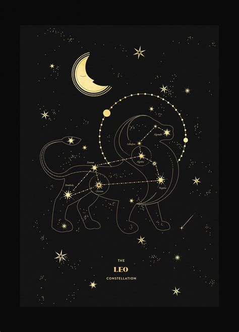 Leo Figure Constellation Art Print – Cocorrina® & Co