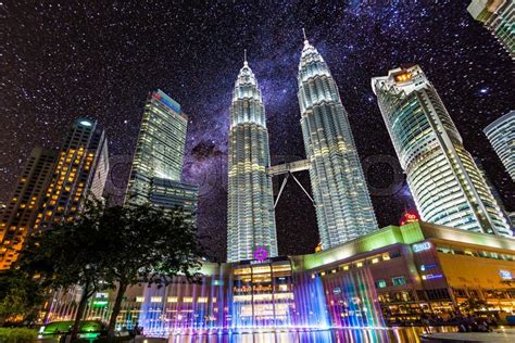 Majestic view of Petronas Twin Towers ... | Stock image | Colourbox