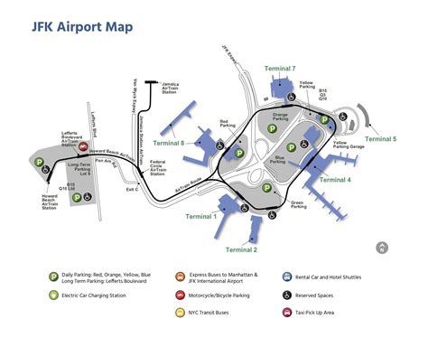 John F. Kennedy International Airport Map - Guide maps online | Airport ...