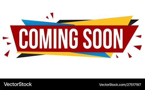 Coming soon banner design Royalty Free Vector Image