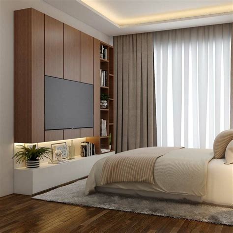 Bedroom TV Unit Designs - Cabinets and Panels | DesignCafe