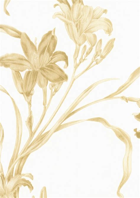 Gold Flower Wallpaper - WallpaperSafari