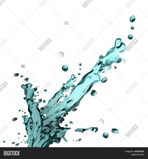 Blue Water Splash. Vector & Photo (Free Trial) | Bigstock