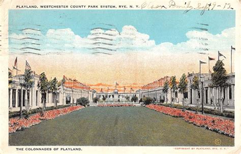 Rye New York Playland Park Colonnades Antique Postcard K31100 | eBay