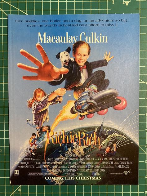 Rare Richie Rich 1994 Movie Advertisement Warner Brothers Macaulay ...