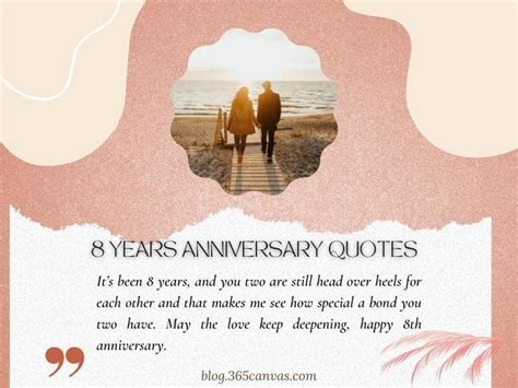 65 Great 8th Year Bronze Wedding Anniversary Quotes - 365Canvas Blog