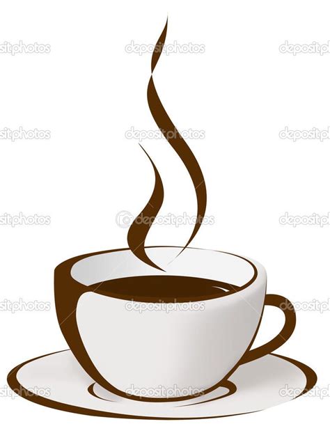 Cup of coffee with steam | Coffee drawing, Coffee painting, Coffee cup art