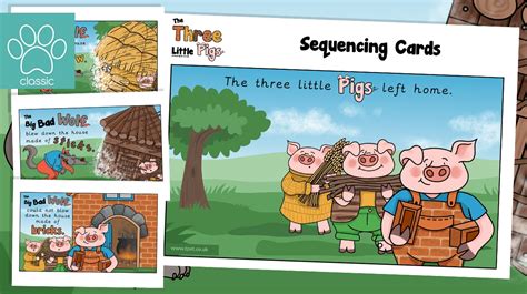 Teacher's Pet » The Three Little Pigs Story Sequencing Cards