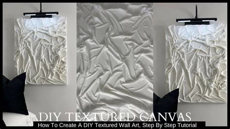 DIY TEXTURED CANVAS ART | how to create a diy textured wall art step by ...