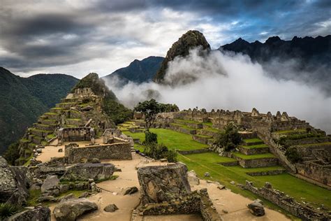 Machu Picchu UNESCO World Heritage against CO2 emissions