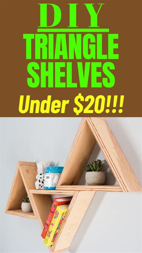 diy triangle shelf tutorial - Make it with Wood