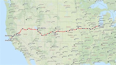 Amtrak California Zephyr Route Map - Printable Maps