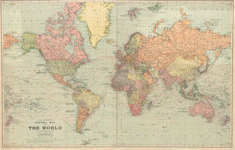 World Map Digital Print. Antique World Map Printable. - Etsy