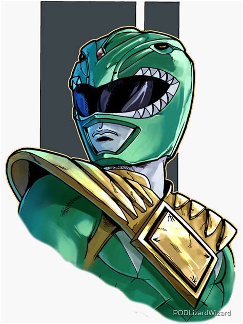 "Tommy The Green Ranger" Sticker for Sale by PODLizardWizard | Redbubble