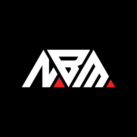 NBM triangle letter logo design with triangle shape. NBM triangle logo ...