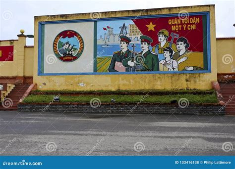 Communist Propaganda Mural in Danang Vietnam Editorial Stock Photo ...