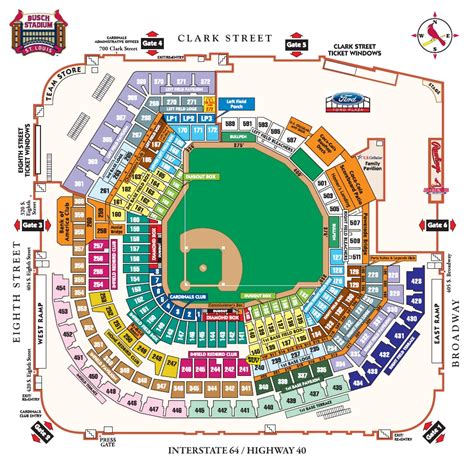 Busch Stadium, St. Louis MO | Seating Chart View