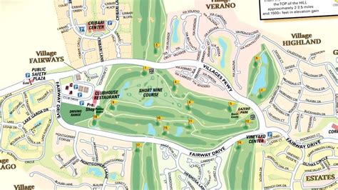 The Villages Printable Golf Course Map