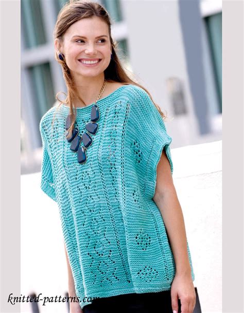 Summer pullover knitting pattern free